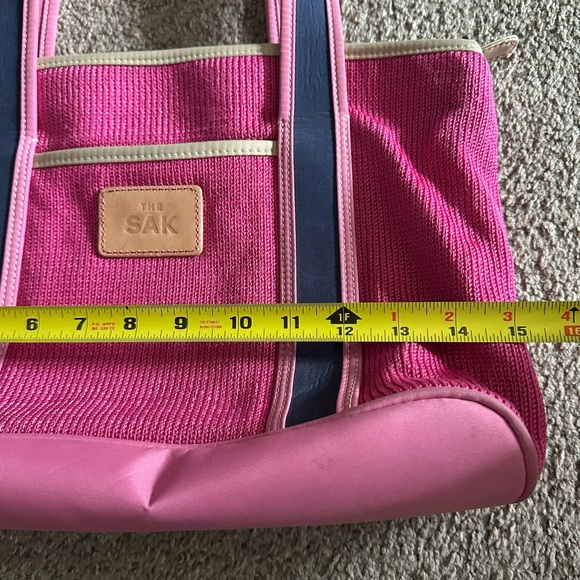The Sak Fuchsia and Navy Tote Bag - Picture 3 of 5